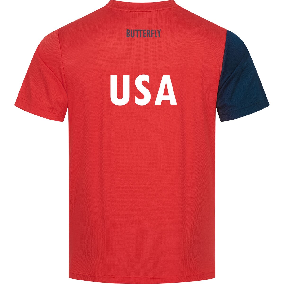 Butterfly USA Team 23 Practice Shirt: Rear View of the shirt